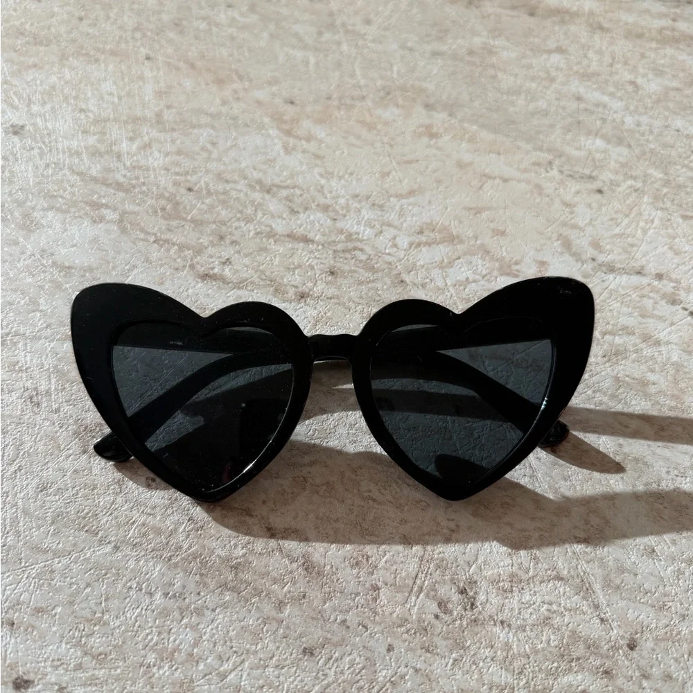 Heart Shaped Black Sunglasses